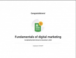 Fundamentals of Digital Marketing Certification By Mohd Ahmed