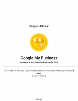 Google My Business Certification