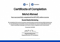 HP Social Media Marketing Certification